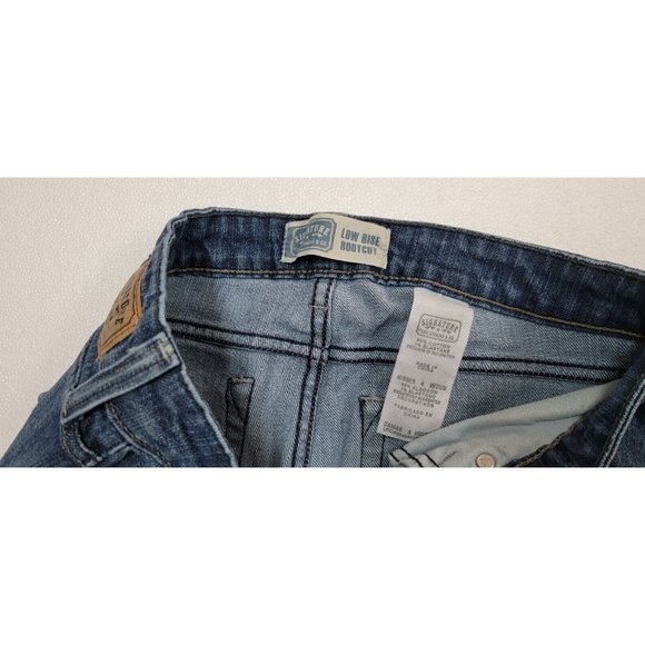 Levi's Signature Women's Blue Jeans Low-Rise Bootcut Leg Misses Sz 4M Medium - Picture 7 of 10